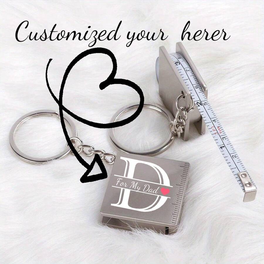 Custom-Designed Metal Tape Measure With Name Markings, Square Steel Ruler, Keychain, Creative Industrial Precision Stainless Steel Telescopic Tape Measure With Keychain - 0.01 Accuracy, 1M/39.37IN/1.2M/47.24IN/1.5M/59.1IN/Three Sizes To Choose From. A Helpful Tool And Assistant, Convenient And Easy To Use, Suitable For Engineers, Technicians, Carpenters, And All Kinds Of Trades. A Perfect Gift For Fathers Or Boyfriends.