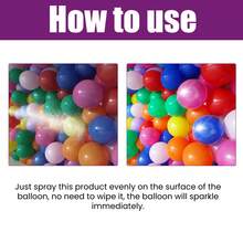 DOWMOO Balloon Atmosphere Gloss Spray - Quick Brightening, Non-Sticky, Suitable For Birthday Parties, Weddings, Celebrations. One Spray Instantly Enhances Atmosphere, Brightens And Sets Balloons Durably, Easily Creates A Premium Ambiance. Hassle-Free Decoration. - Multicolor - View 6