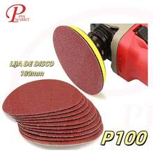 discos de lijado angular, discos de papel con almohadilla de respaldo de gancho y bucle y adaptador de taladro - 04259 - Ver 1