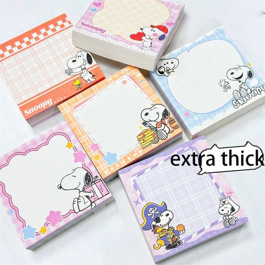 1 bộ/200 cuốn sổ tay vệ sinh hình Snoopy phổ biến với vẻ ngoài sang trọng, giấy ghi chú dán dày và dễ thương, tài khoản sinh viên, tin nhắn ghi chú, phong cách ngẫu nhiên, vật trang trí tất Giáng sinh, quà tặng Giáng sinh, Giáng sinh, đồ trang trí Giáng sinh - Nhiều màu - Xem 1