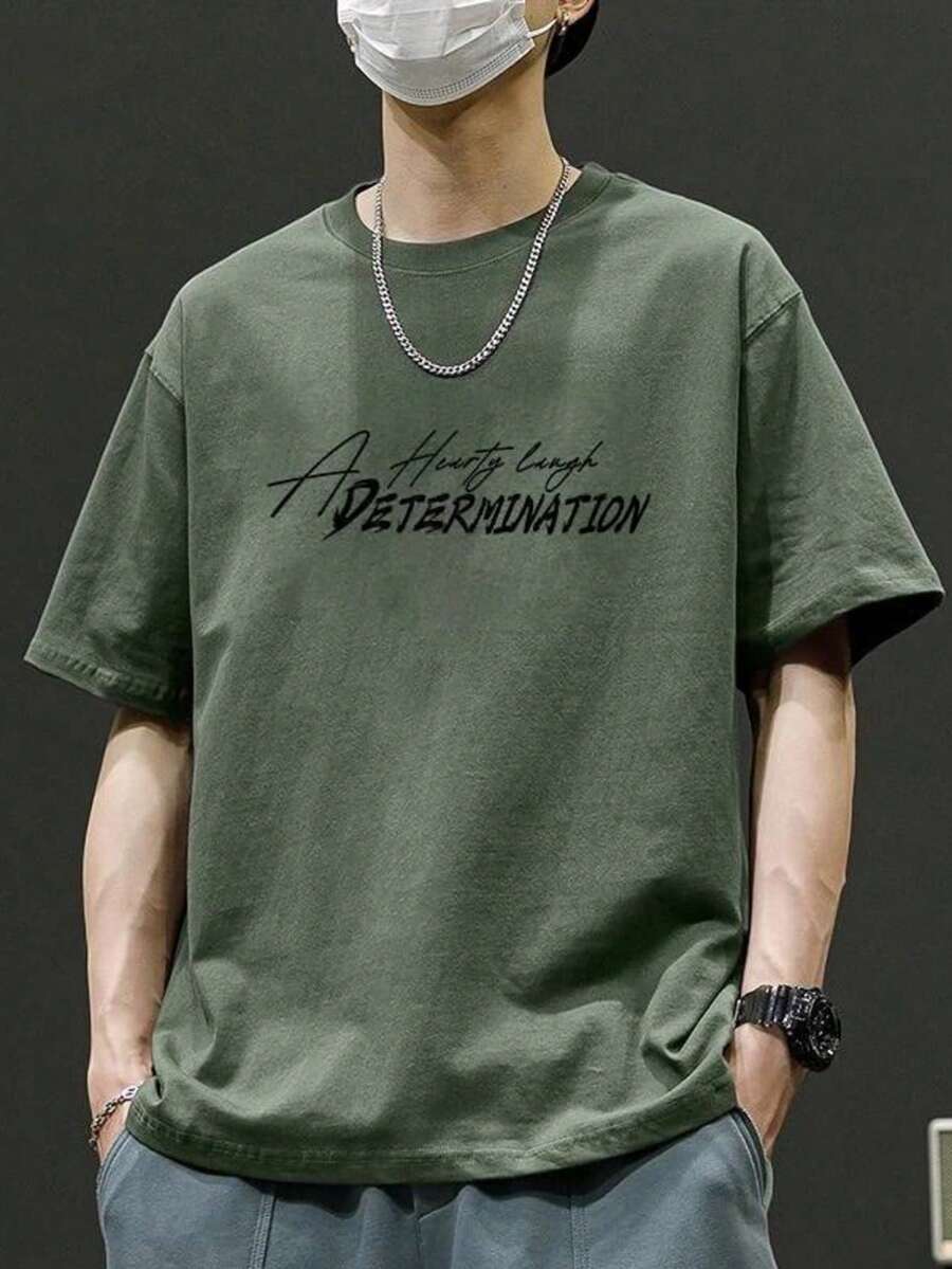 Camiseta de hombre, multifuncional y a la moda - Verde militar - Ver 1