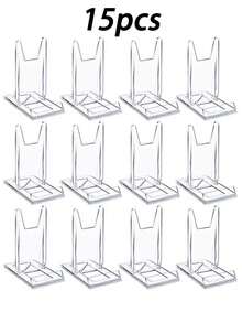 10 Giá trưng bày bằng Acrylic trong suốt - Giá để sách và ví có thể điều chỉnh được với đế chắc chắn, Chất liệu PMMA bền, Lý tưởng cho văn phòng tại nhà, trang trí tiệc tùng và sử dụng bán lẻ. Giá trưng bày sách, trang trí tiệc tùng, Thẩm mỹ hiện đại, Thiết kế thời trang, Kết cấu chắc chắn. - Trong sáng - Xem 14
