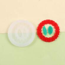 1 buc. matriță din silicon cu formă de coroană de trandafiri cu frunze pentru lumânări, ceară, săpun, decorare tort - alb - Vizualizare 14