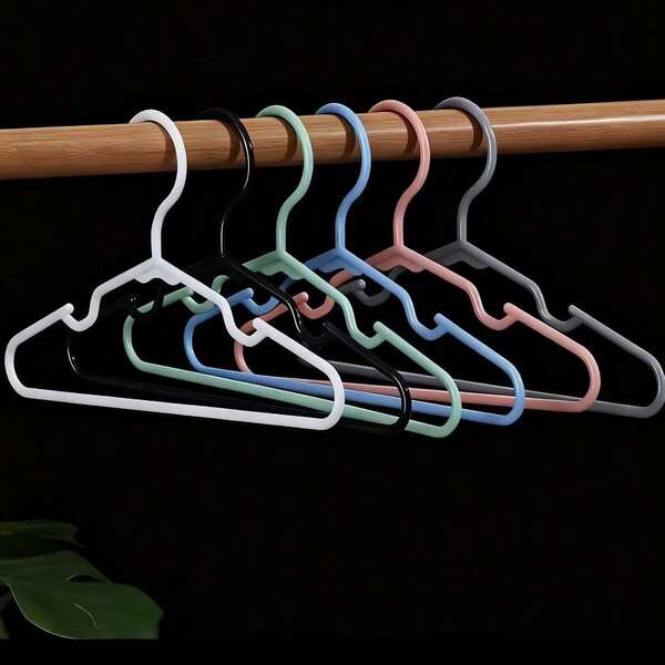 10个11英寸防滑塑料衣架，适用于衣柜收纳，多功能天鹅造型，是衣橱、阳台和日常使用的理想之选——完美适用于连衣裙、衬衫和日常服装，用这些耐用时尚的衣架提升您的空间，轻松管理衣物，优化衣柜收纳效率。