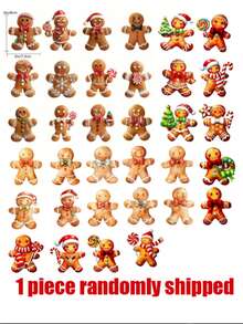 1/24 Bucăți Ornamente de Crăciun din Lemn cu Turtă Dulce - Decorațiuni de Sărbători Durabile și Colorate pentru Acasă și Petrecere, Decorațiuni Agățate Versatile pentru Crăciun, Ziua Recunoștinței, Anul Nou și Alte Sărbători, Figurine de Sărbători pentru Brad, Șeminee și Decorațiuni de Cameră