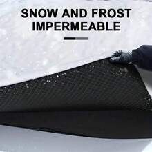 Heavy Duty Magnetic Car Windshield Snow Cover Shield Against Ice Frost And UV - Black - View 9