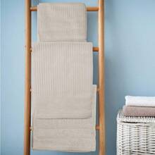 Royal Comfort Luxury Bath Towels Set Egyptian Cotton 600GSM Ultra Soft And Absorbent 2 X Bath Towels 2 X Hand Towels 2 X Face Towels 1 X Bath Mat 1 X Hand Glove Beige 8 Piece Set - Beige - View 3