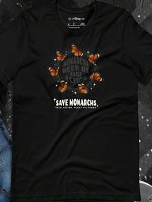 Monarchs Need Us Take Action Save Monarchs Shirt For Pollinator Conservation,This Fun Printed Casual T-Shirt Is The Perfect Gift For Valentine's Day/Christmas - 款式27 - 查看 1