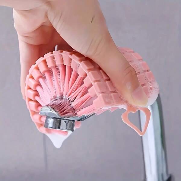 1/3pcs Bendable Cleaning Brush, Multi-Purpose Corner Cleaning Tool, Suitable For Cleaning Stove, Shower, Bathtub, Floor, Wall, Shoes And Bedding