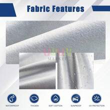 Funda Cubierta Impermeable Para Auto ProteccióN Contra Lluvia Y Polvo Talla Grande, Funda Para Coche, Funda Completa Para Coche, Funda Impermeable Para Coche, ProteccióN Para Todo Tipo De Clima, Funda Para Coche PequeñA, Funda Antipolvo, Funda Para Coche Exterior Impermeable Y A Prueba De Viento, Funda Completa Para Coche Con ProteccióN Uv Y Solar, Funda Para Coche Impermeable Y A Prueba De Polvo Con ProteccióN Solar De Verano, Funda Para Espejo Retrovisor Impermeable Para Exteriores, A Prueba De ArañAzos, Universal Funda Para Coche Impermeable ProteccióN Solar/Polvo,Grande Y Extra Grande, A Prueba De Lluvia, A Prueba De Nieve Y Resistente Al Calor, Accesorios Para Coche, Adecuada Para Todo Tipo De Coches  (L, XL) - Gris XL - Ver 4