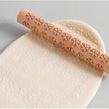 JOJOCY Clay Rollers Textured, Wooden Hand Rollers Clay Modeling Pattern Rollers Kit Foliage Barks Ripples Stars Pebbles Swflake Ceramic DIY Tools Pottery Stamp Roller For Pasta (Set 2) - 第一組 - 查看 4