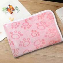 1pc Dog Blankets For Large Dogs -Pet Blanket Washable- Puppy Blanket, Both Big And Small Dogs Can Be Used-Soft Plush Reversible Dog Blanket, Couch Cover For Dogs Washable, Grey Paw Print(Fabric Weight: 220gsm/Weight Of Reverse Fabric: 220gsm) - Grey - View 8