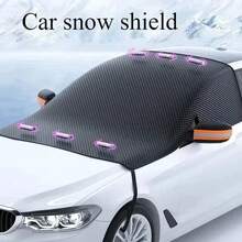 Heavy Duty Magnetic Car Windshield Snow Cover Shield Against Ice Frost And UV - Black - View 8