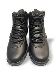 Timberland White Ledge Mid 男士徒步靴 防水吸汗透气防晒防风保暖多功能纯色Logo 弹性好易洗速干 运动户外徒步日常上学男士黑色 TB012122 - 黑色 - 查看 6