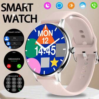 ERUN 2025 New Smartwatch - 300mAh Battery, LED Touchscreen, Wireless Calling, USB Rechargeable Lithium Polymer Battery, Multiple Sports Modes, Weather And Outdoor Notifications, Fitness Tracking, AI Voice Control, Outdoor Smartwatch, The Perfect Gift For Family/Friends.