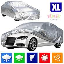 Funda Cubierta Impermeable Para Auto ProteccióN Contra Lluvia Y Polvo Talla Grande, Funda Para Coche, Funda Completa Para Coche, Funda Impermeable Para Coche, ProteccióN Para Todo Tipo De Clima, Funda Para Coche PequeñA, Funda Antipolvo, Funda Para Coche Exterior Impermeable Y A Prueba De Viento, Funda Completa Para Coche Con ProteccióN Uv Y Solar, Funda Para Coche Impermeable Y A Prueba De Polvo Con ProteccióN Solar De Verano, Funda Para Espejo Retrovisor Impermeable Para Exteriores, A Prueba De ArañAzos, Universal Funda Para Coche Impermeable ProteccióN Solar/Polvo,Grande Y Extra Grande, A Prueba De Lluvia, A Prueba De Nieve Y Resistente Al Calor, Accesorios Para Coche, Adecuada Para Todo Tipo De Coches  (L, XL) - Gris XL - Ver 9