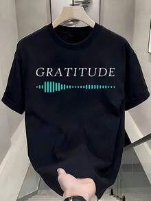 Camiseta Gratitud Onda de Sonido - Negro - Ver 7
