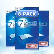 7D牙齿美白贴，8对/16片，深层清洁，口腔护理，美白贴，清新口气，牙齿美白贴，适合旅行和居家使用 - 7D牙貼-8對 - 查看 10