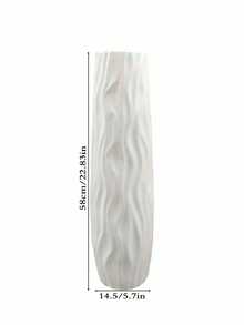 1 قطعة من الأواني الزهور الكبيرة الحديثة القائمة على الأرض لديكور المنزل - إناء زخرفي من البلاستيك خفيف الوزن، ديكور الغرفة، ديكور الغرفة الجمالي، ديكور الغرفة للفتيات المراهقات، إناء زهور جمالي من الزجاج