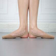 Wuyuan High Stretch Canvas Half Sole Ballet Shoes - Gymnastics Dancing Shoes Ginnastica Ritmica