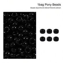 亚克力小珠子，用于制作珠宝首饰，塑料桶珠，DIY编织手链项链吊坠 - 亞克力小馬珠 - 查看 35