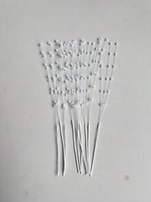 10颗迷你珍珠珠，白色，适用于新娘婚礼珍珠花束、派对装饰、珍珠串珠花环，适合DIY花环、新娘婚礼珍珠花束、家居派对装饰工艺品 - 白色 - 查看 9