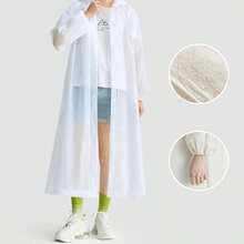 معطف مطر يونيسكس طويل من EVA، معطف مطر مقاوم للماء مسمك، معطف مطر يونيسكس مزود بقبعة، مناسب للسفر والتنزه والتخييم في الهواء الطلق. معطف مطر طويل مسمك وقابل للحمل بالكامل، مقاوم للماء والرياح، سريع الجفاف وقابل للتنفس. عزل، عيد الحب، كلب صغير، كرنفال