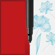 Pluma Estilográfica de Punta Fina, Varios Colores, Paquete de 12 - Letra impresa - Ver 2
