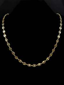 Fashionable Minimalist Pig Nose Necklace, Unisex Delicate Lightweight Necklace, Versatile Clavicle Chain - Silver - View 2