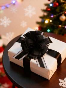 10pcs-Wedding Car Ribbon Pull Flower, Convenient Gift Packaging Decoration 3D White Flower, DIY Wedding Theme Bride Bridesmaid Wrist Decoration Flower, Curtain Tablecloth Gauze Tie Flower, Candy Bag Tie,Signboard Decoration Flower