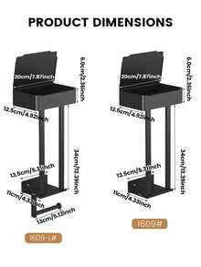 1个壁挂式毛巾架，带纸巾盒、卫生纸架和储物架，适用于放置毛巾、卫生纸，节省空间且易于安装，浴室收纳架 - 彩色 - 查看 3