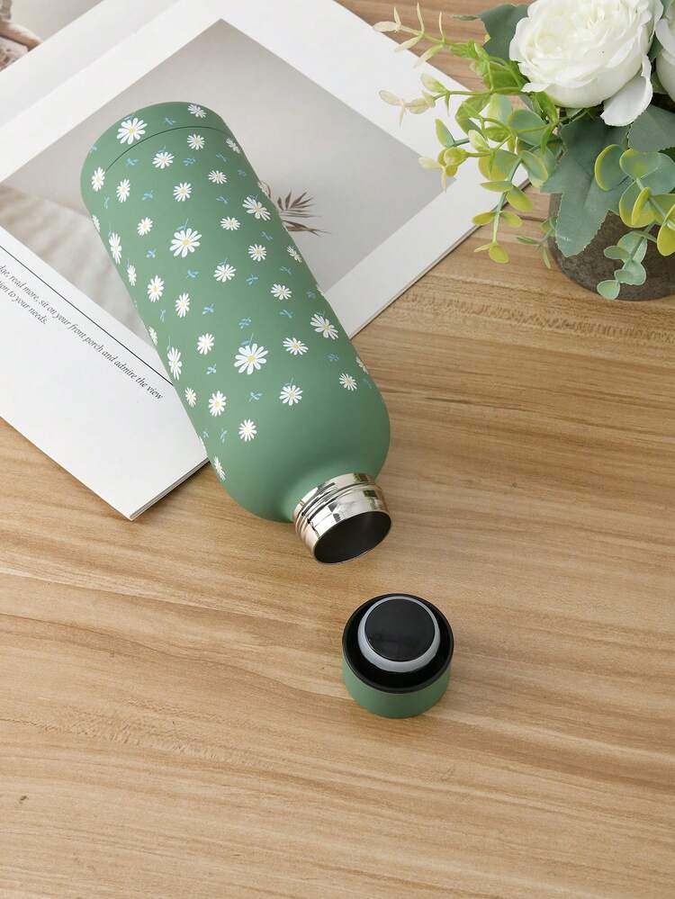 1pc High-Quality Insulated Water Bottle, Large Capacity Portable Sports Outdoor Stainless Steel Cup - Multicolor - View 19