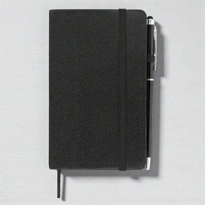 PromoClick Mini libreta de 80 hojas con boligrafo touch