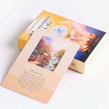 1 Box Life Message Oracle Cards, 54 English Cards With Keyword Explanations, Suitable For Tarot Divination Card Beginners And Fans As Gifts - Multicolor - View 8