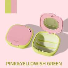 Magnetic Denture Case With Mirror - High-Quality Multi-Functional Design, Various Color Options, Portable Denture Storage Box, Made Of ABS Material, Secure Clasp - Multicolor - View 12