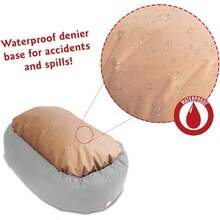 52 Inch Suede Calming Dog Bed Washable 52x35x11 Inch Cozy Soft Round Donut Pet Bed With Spine Support For Dogs To Rest Their Head  Size Chocolate Color Ideal For Senior Dogs And Arthritis Relief Comfortable Sleeping Solution For Large Breeds - 52in - Xem 5