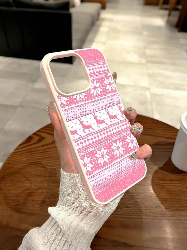 Weihnachten Muster Transparente magnetische Handyhülle für iPhone 17 16 15 14 13 12 11 Pro Max Plus Air,Acryl + TPU Handyhüllen & Cases, Phone Case, Stoßfeste, Handy Zubehör, Geschenkidee für Männer und Frauen, Handyhülle