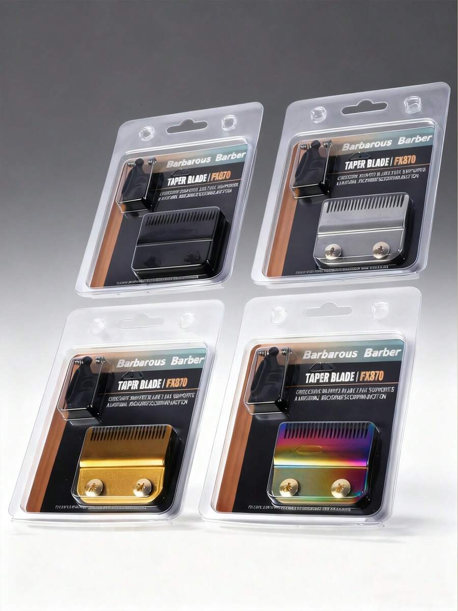 1pc FX870 Durable Metal Professional Hair Clipper Replacement Blade Set, Suitable For Hair Clippers FX787 FX726 FX870 - Multicolor - View 1