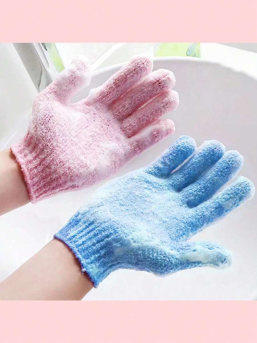 1只五指去角质沐浴手套，强力搓澡手套，去除死皮