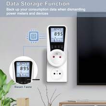 1 Pack Socket Electricity Meter With 8 Modes: Power Meter, Energy Cost Meter, Electricity Usage Monitor, Watt Meter, KWh Meter With Usage Time, And Power Meter With Backlight - EU F Type Plug(220-240V) - View 7