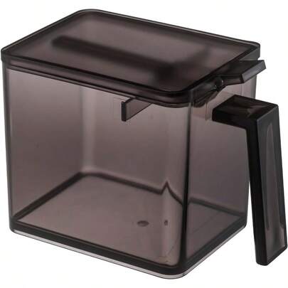 Yamazaki Home Spice Container Plastic Large Food Storage Black
