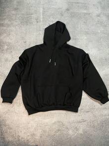 Men's Oversized HELSTAR Graphic Hoodie With Skull & Brain Print, Black Gothic Streetwear Sweatshirt, Retro Punk Style, Fall Winter Halloween Outfit, Hip Hop Casual Wear, Great Gift For Boyfriend/Husband, Men's Loose Fit Skull-Themed Hoodie - 黑色 - 查看 5