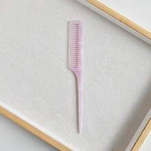 Simple Marble Texture Cellulose Acetate Long Handle Pointed Tail Comb, High-End Leopard Print Hair Brush, Anti-Static, Gentle On Hair, Detangling Comb ,Hair Styling Tools - 彩色 - 查看 13