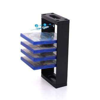 1pc ABS Material P5 Universal Wall-Mounted Game Disc Rack, Durable And Sturdy, High Compression Resistance, Can Hold 14 Discs, Easy To Operate, Suitable For P5/P4