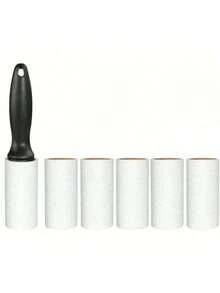 240 Sheets Super Sticky Lint Roller - Pet Hair Remover - Set Includes 1 Handle And 6 Refills, For Car Carpet, Car Seat, Car Interior, Furniture, Sofa And Clothes