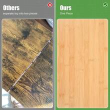 Console Table, Entryway Table, Narrow Sofa Table, 39" Bamboo Hallway Table For Entryway, Living Room, Bedroom, Foyer, Natural - 自然的 - 查看 8