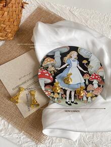 Decoraciones de arte de uñas - Placa base magnética de metal con diseños impresos de mariposas y princesas de colores, puntas de uñas variadas, soporte de exhibición de arte de uñas coreano, accesorios y suministros personales DIY para fotografía