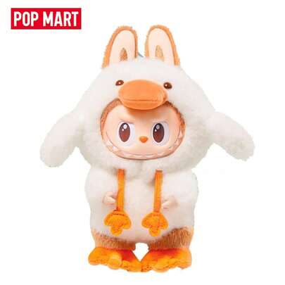  POP MART 怪物拉布布森林童话系列乙烯基毛绒挂卡可爱兔子装扮摆件情人节礼物袋挂饰收藏品