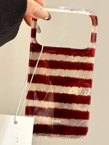 Ốp lưng điện thoại chống sốc sọc đỏ nâu cổ điển sang trọng tương thích với iPhone 17 Pro Max 17 Pro 17 16 Pro Max 16 Pro 16 15 Pro Max 15 Pro Max 15 Pro 15 Pro Max 14 Pro 13 12 Pro Max 11 Ốp lưng bảo vệ dây ngắn thời trang - Sọc đỏ và vàng - Xem 7