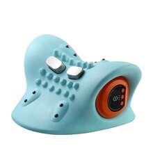 1PCS Neck Massager, Finger Pressure Neck Massager, With Electric Shoulder And Neck Massage, Massage Pillow Neck, Back, Shoulder Heating Neck Stretcher - Green - View 5